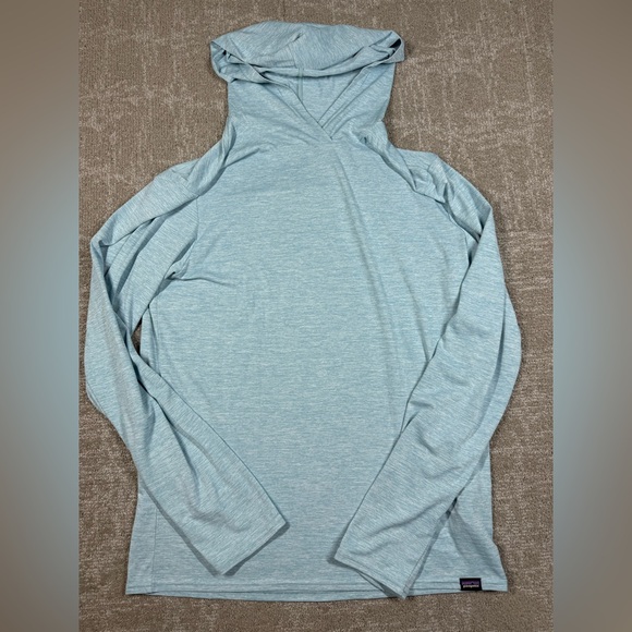 Patagonia Tops - Patagonia Women's Light Blue Long Sleeve Hooded Tee